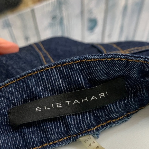 ELIE TAHARI Dark Stretch Straight Leg Jean - Picture 5 of 8